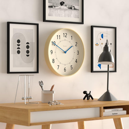 Newgate Monopoly Plywood Wall Clock With Blue Hands-Newgate-Mood