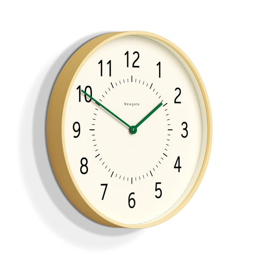 Newgate Monopoly Plywood Wall Clock With Green Hands-Newgate-Mood