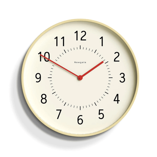 Newgate Monopoly Plywood Wall Clock With Red Hands-Newgate-Mood