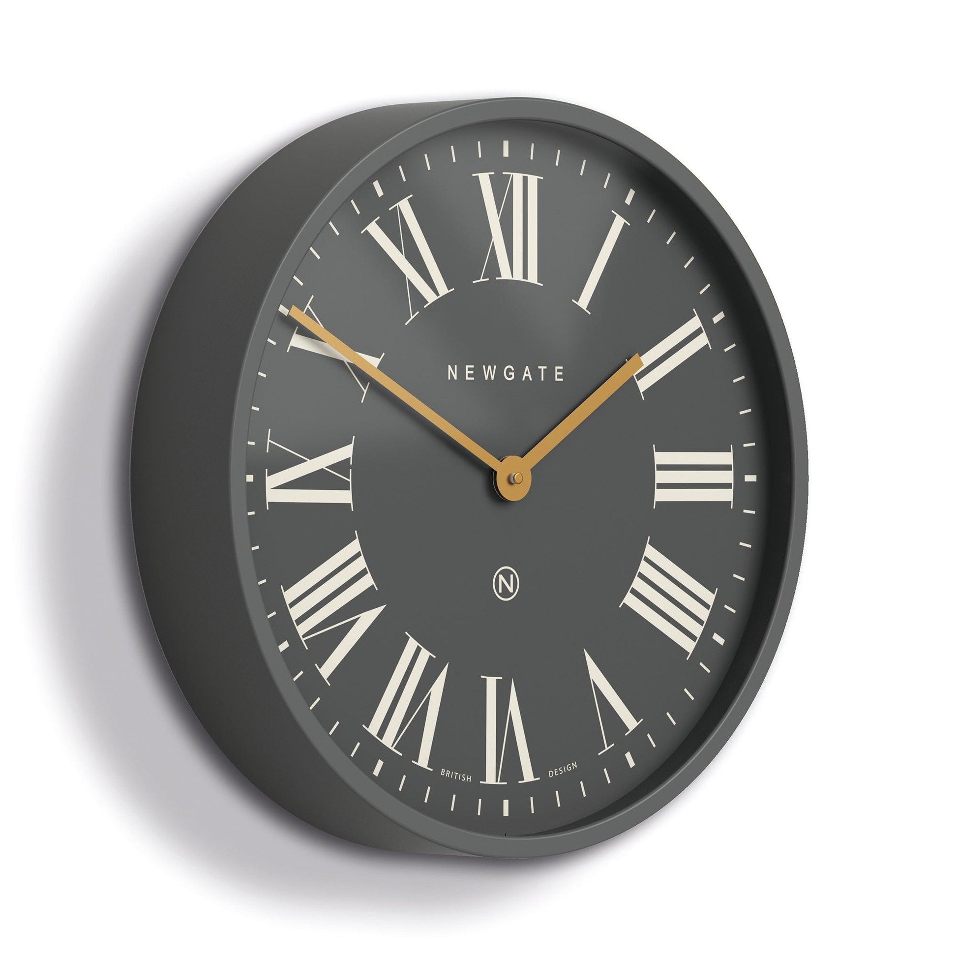 Newgate Mr Butler Wall Clock Moonstone Grey Reverse Dial-Newgate-Mood