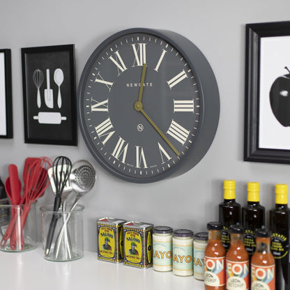 Newgate Mr Butler Wall Clock Moonstone Grey Reverse Dial-Newgate-Mood