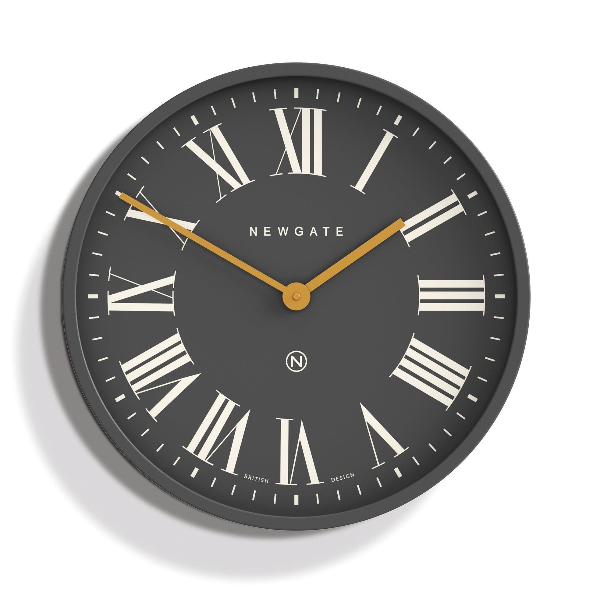 Newgate Mr Butler Wall Clock Moonstone Grey Reverse Dial-Newgate-Mood