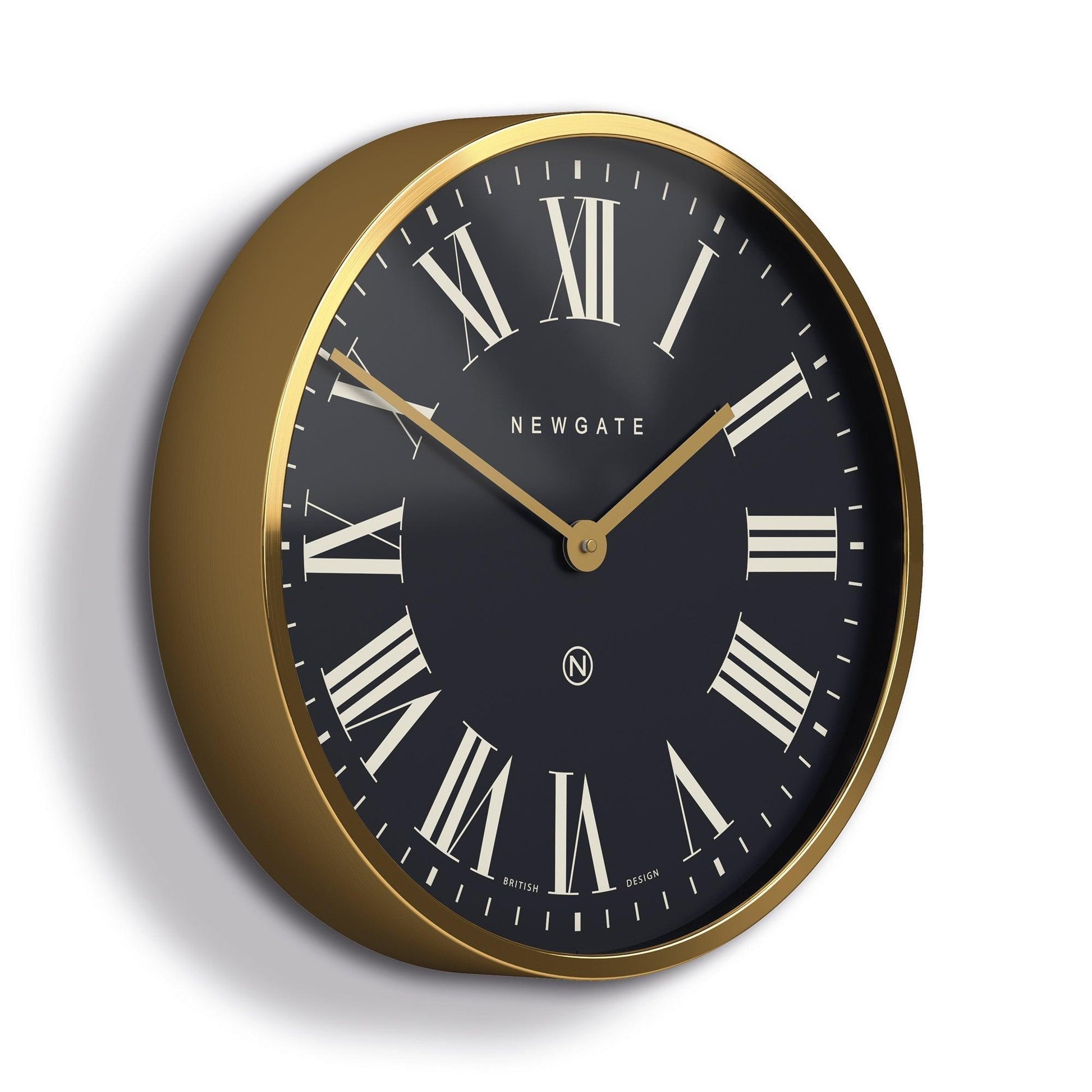 Newgate Mr Butler Wall Clock Radial Brass-Newgate-Mood