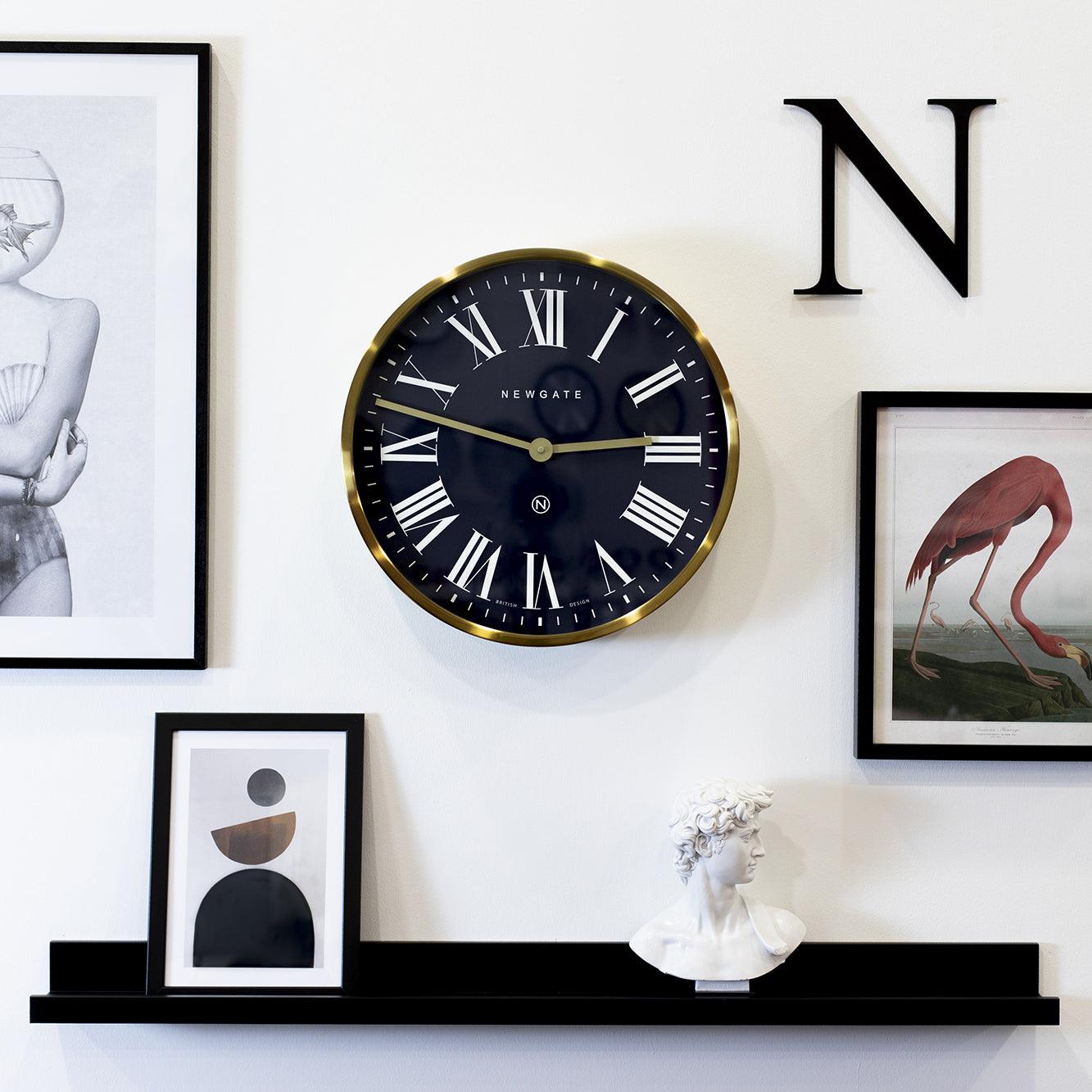 Newgate Mr Butler Wall Clock Radial Brass-Newgate-Mood