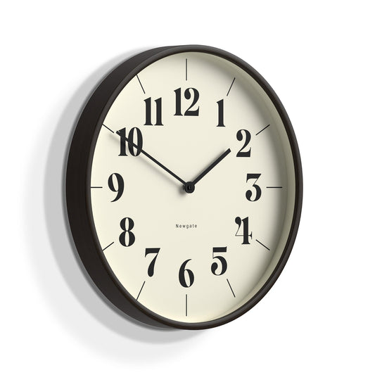 Newgate Mr Clarke Clock Dark Wood Hopscotch Dial-Newgate-Mood