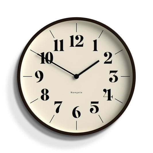 Newgate Mr Clarke Clock Dark Wood Hopscotch Dial-Newgate-Mood