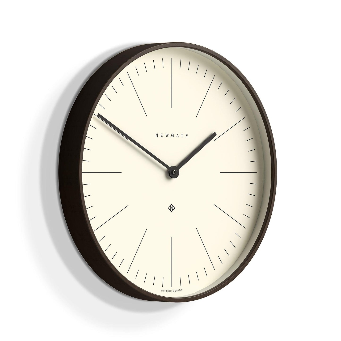 Newgate Mr Clarke Clock Dark Wood Marker Dial-Newgate-Mood