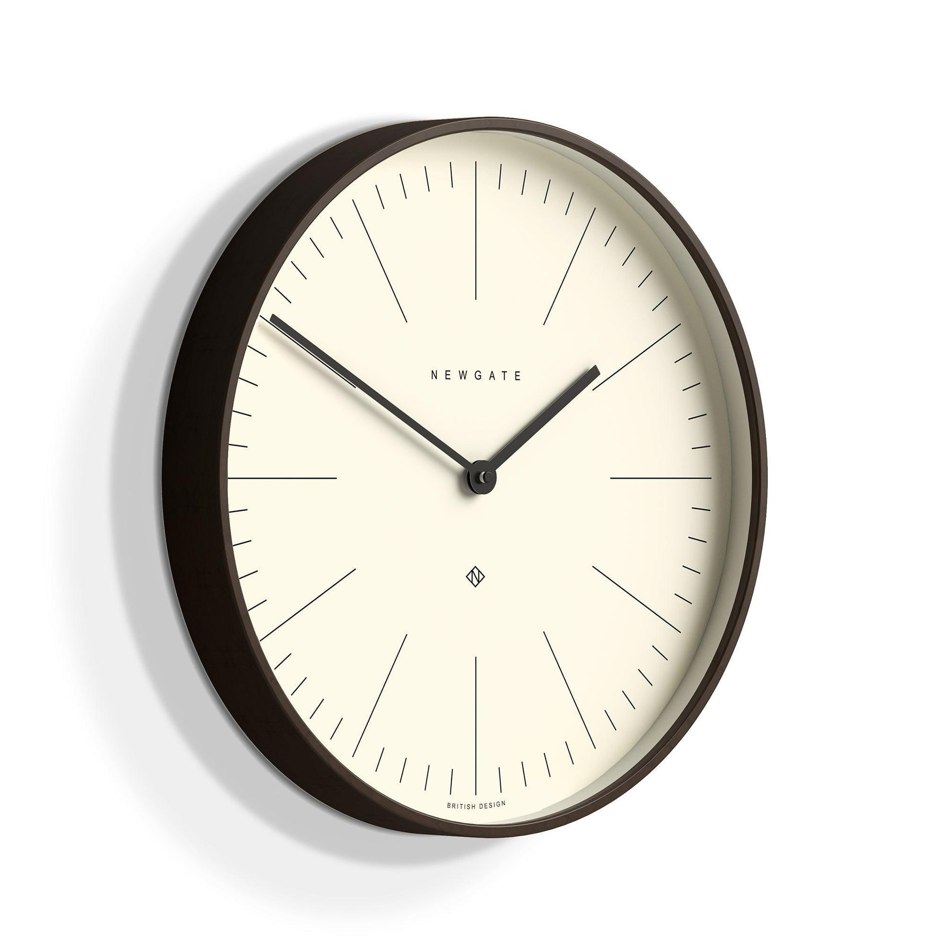 Newgate Mr Clarke Clock Dark Wood Marker Dial-Newgate-Mood