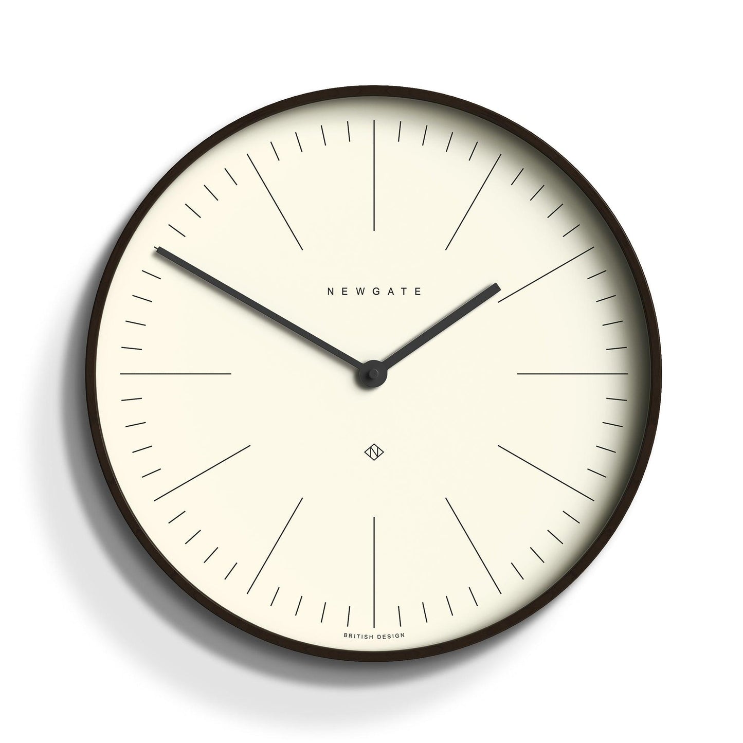 Newgate Mr Clarke Clock Dark Wood Marker Dial-Newgate-Mood
