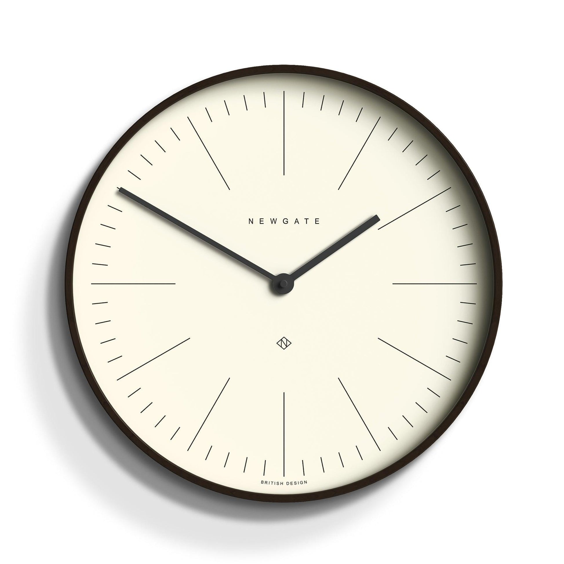 Newgate Mr Clarke Clock Dark Wood Marker Dial-Newgate-Mood