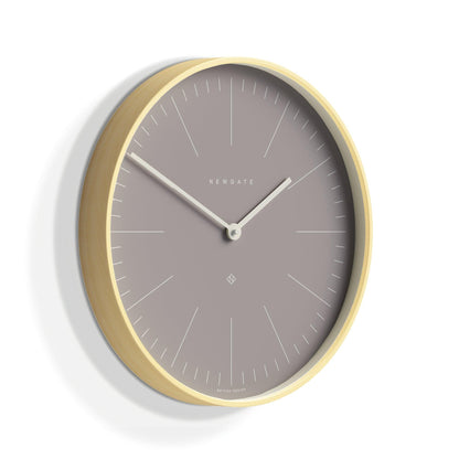 Newgate Mr Clarke Clock Pale Wood Clay Grey Dial-Newgate-Mood
