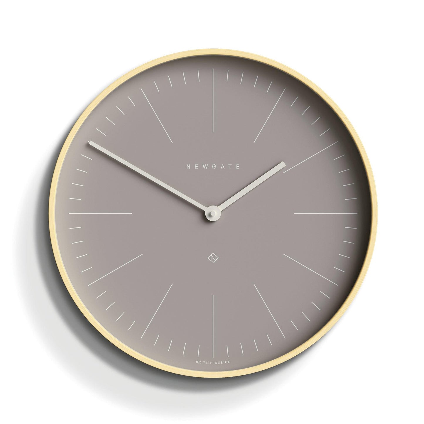 Newgate Mr Clarke Clock Pale Wood Clay Grey Dial-Newgate-Mood
