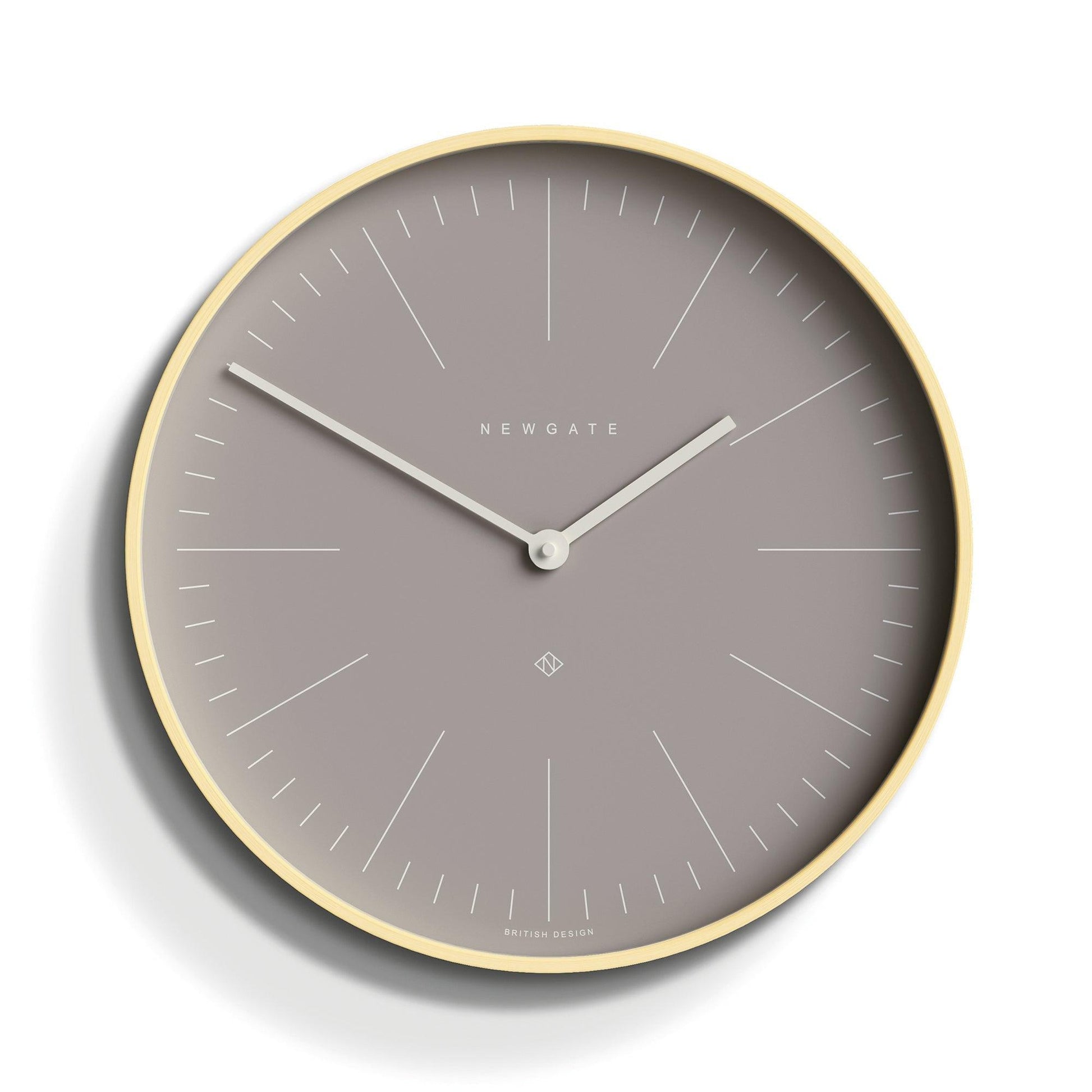 Newgate Mr Clarke Clock Pale Wood Clay Grey Dial-Newgate-Mood