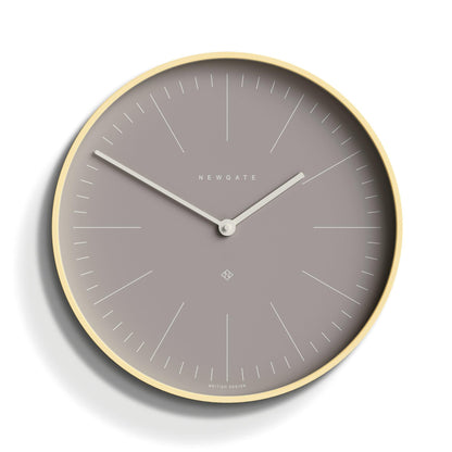 Newgate Mr Clarke Clock Pale Wood Clay Grey Dial-Newgate-Mood