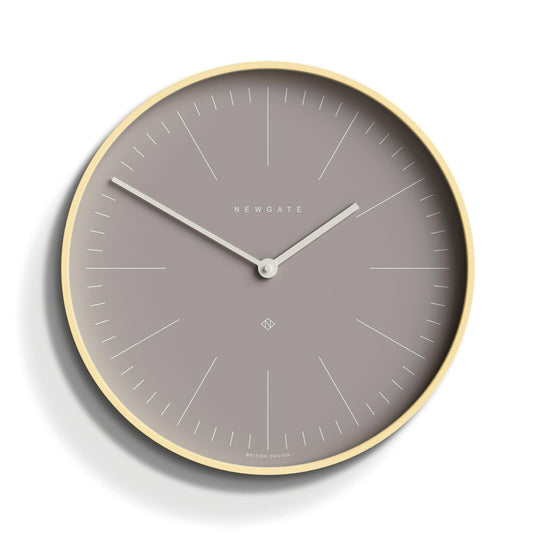 Newgate Mr Clarke Clock Pale Wood Clay Grey Dial-Newgate-Mood