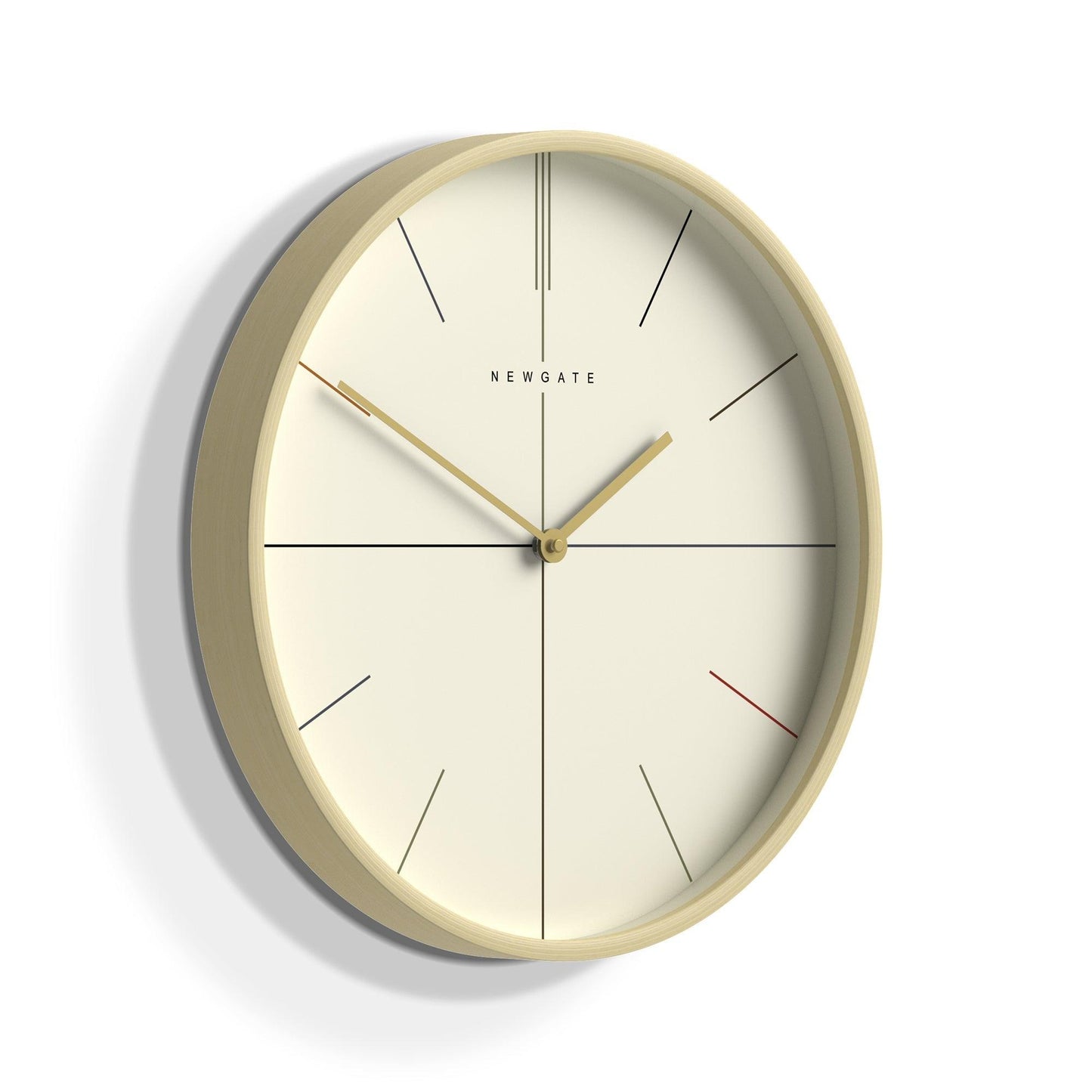 Newgate Mr Clarke Clock Pale Wood Hockey Dial-Newgate-Mood