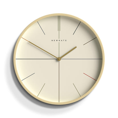 Newgate Mr Clarke Clock Pale Wood Hockey Dial-Newgate-Mood