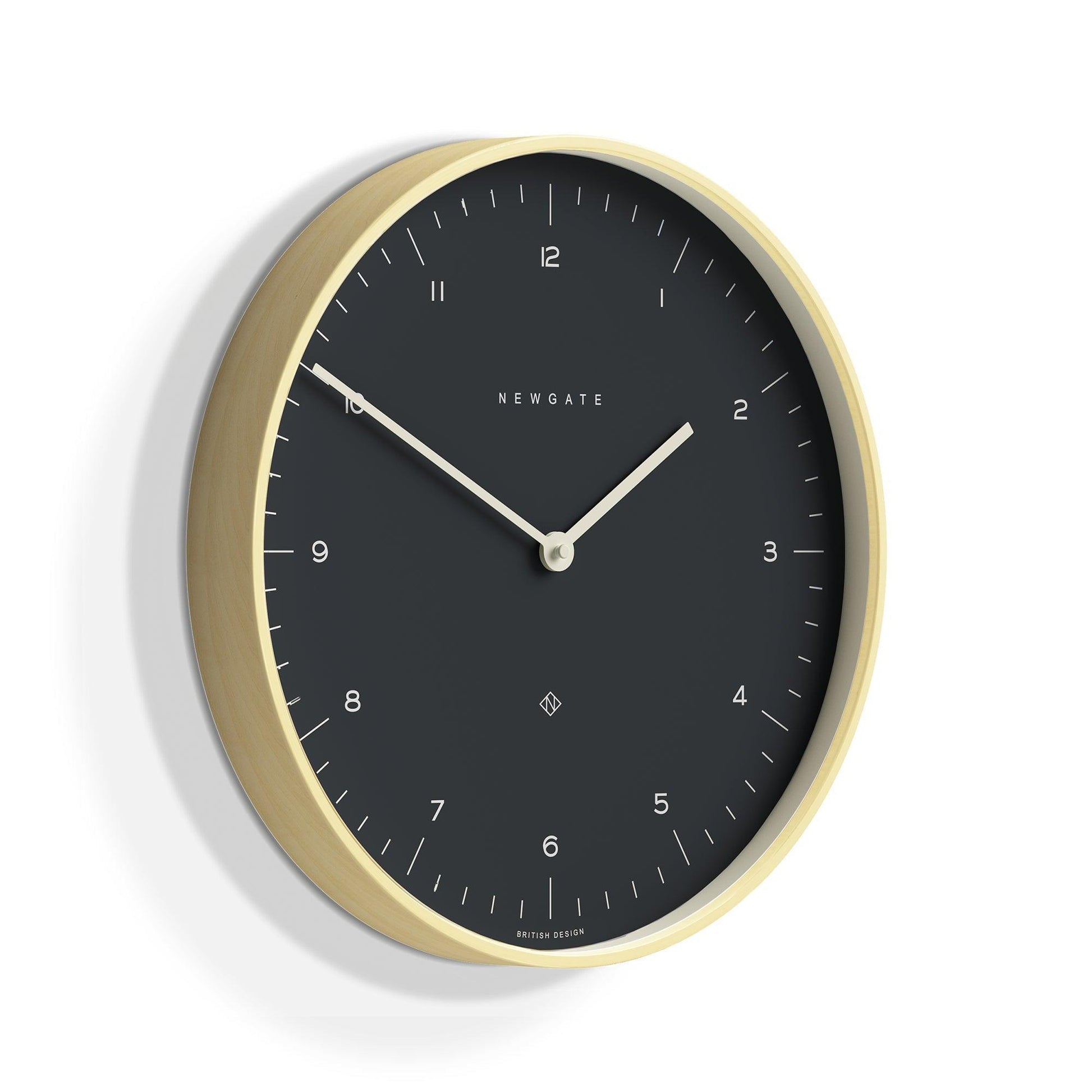 Newgate Mr Clarke Clock Pale Wood Oil Grey Dial-Newgate-Mood