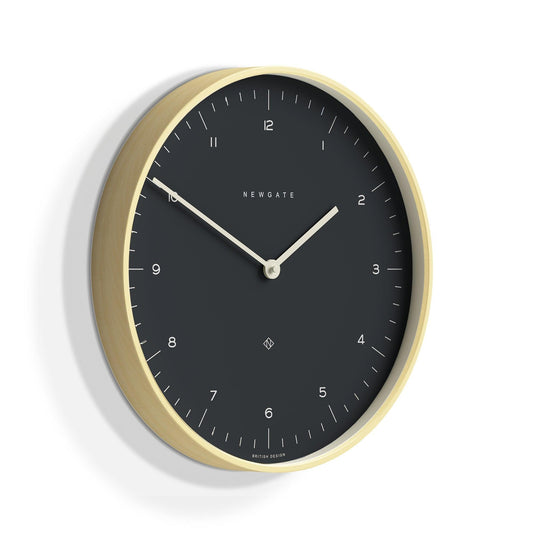 Newgate Mr Clarke Clock Pale Wood Oil Grey Dial-Newgate-Mood