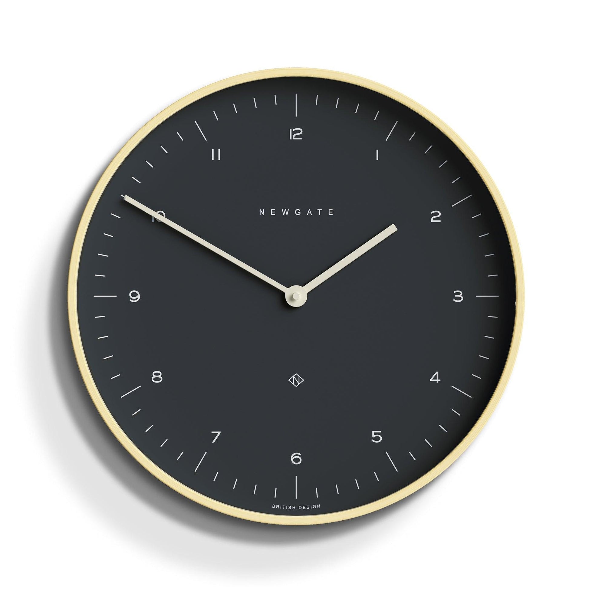 Newgate Mr Clarke Clock Pale Wood Oil Grey Dial-Newgate-Mood