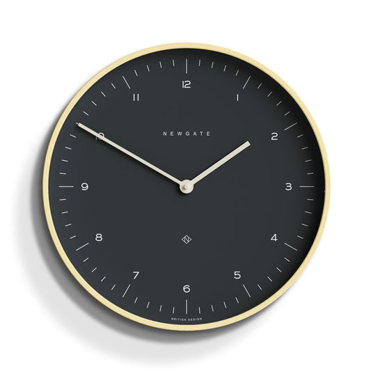 Newgate Mr Clarke Clock Pale Wood Oil Grey Dial-Newgate-Mood
