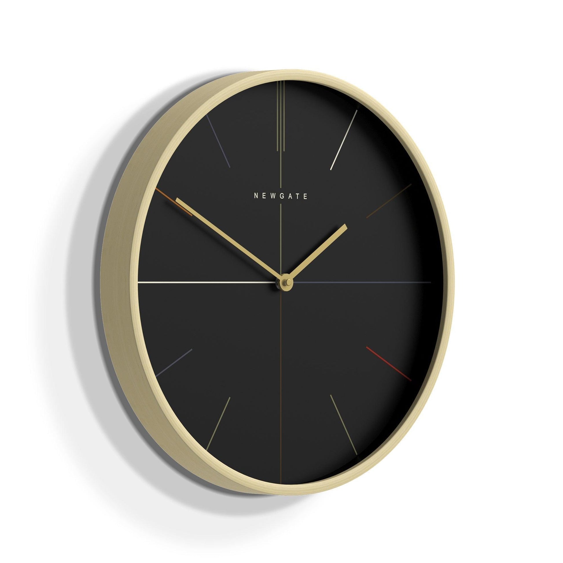 Newgate Mr Clarke Clock Pale Wood Reverse Hockey Dial-Newgate-Mood