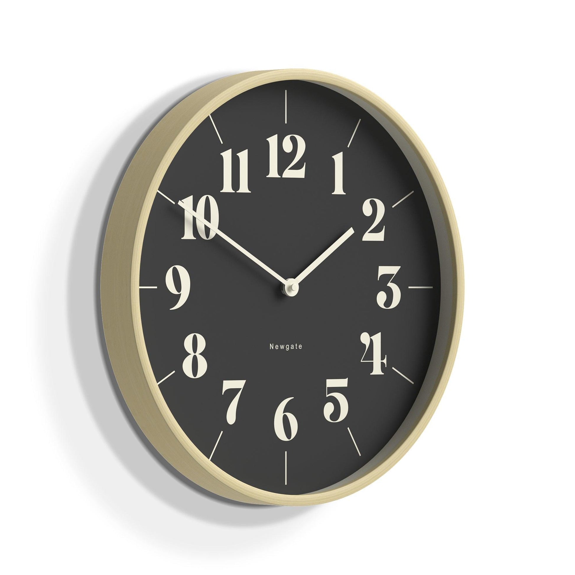Newgate Mr Clarke Clock Pale Wood Reverse Hopscotch Dial-Newgate-Mood