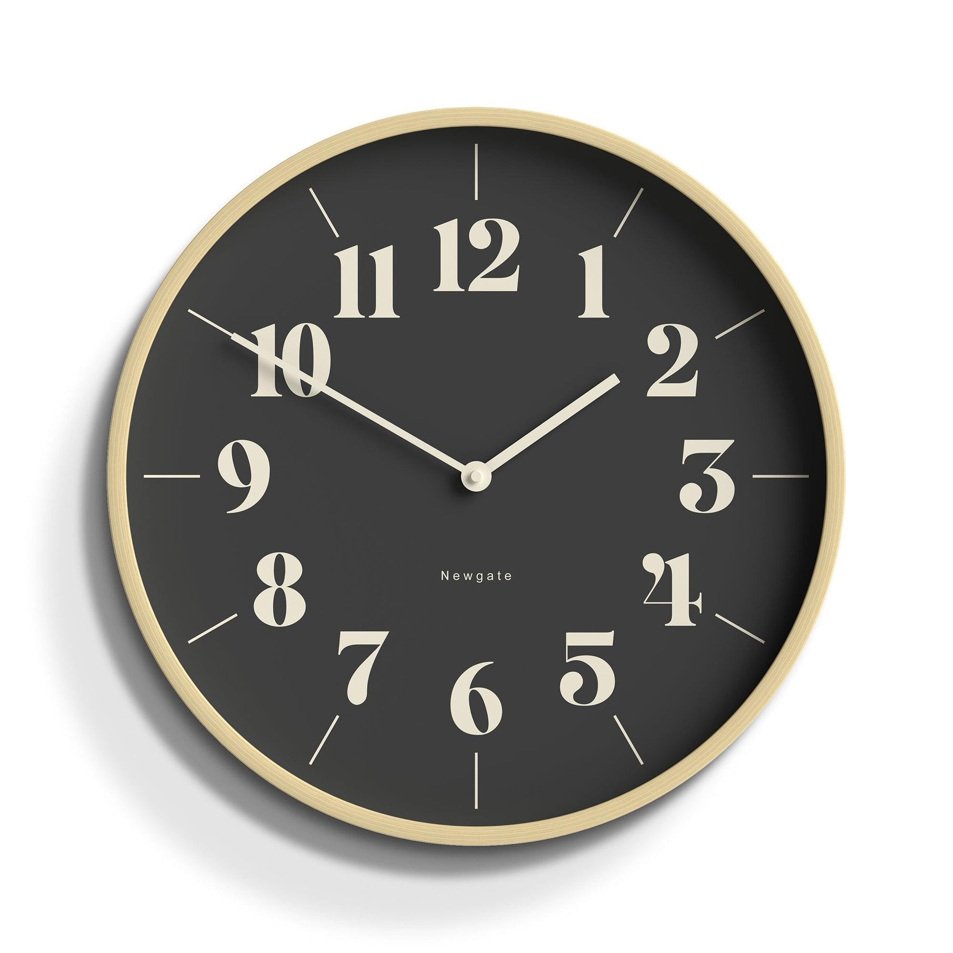 Newgate Mr Clarke Clock Pale Wood Reverse Hopscotch Dial-Newgate-Mood