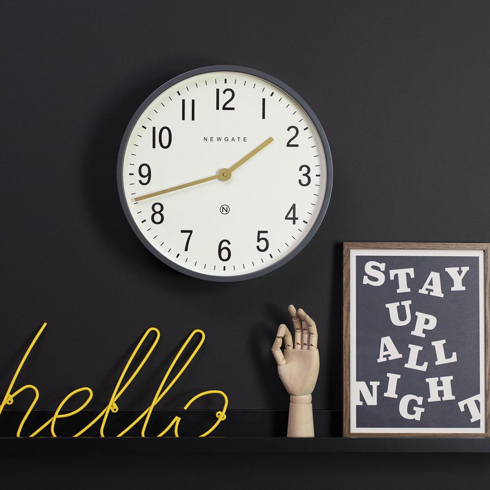 Newgate Mr Edwards Clock Matte Blizzard Grey-Newgate-Mood