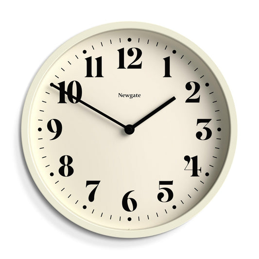 Newgate Number Four Wall Clock Matte Linen White-Newgate-Mood