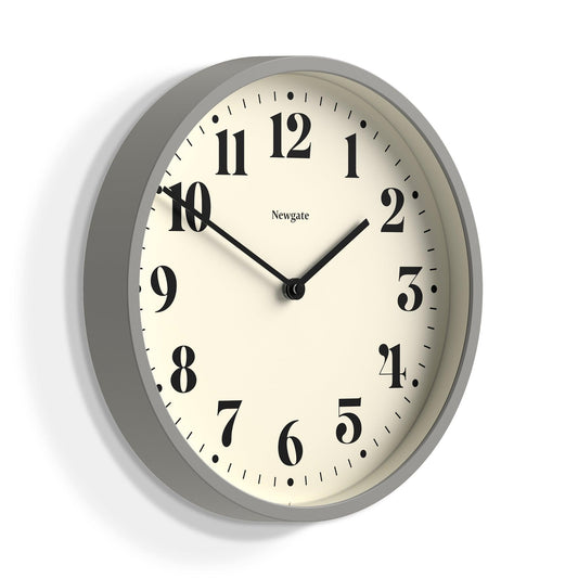 Newgate Number Four Wall Clock Matte Posh Grey-Newgate-Mood