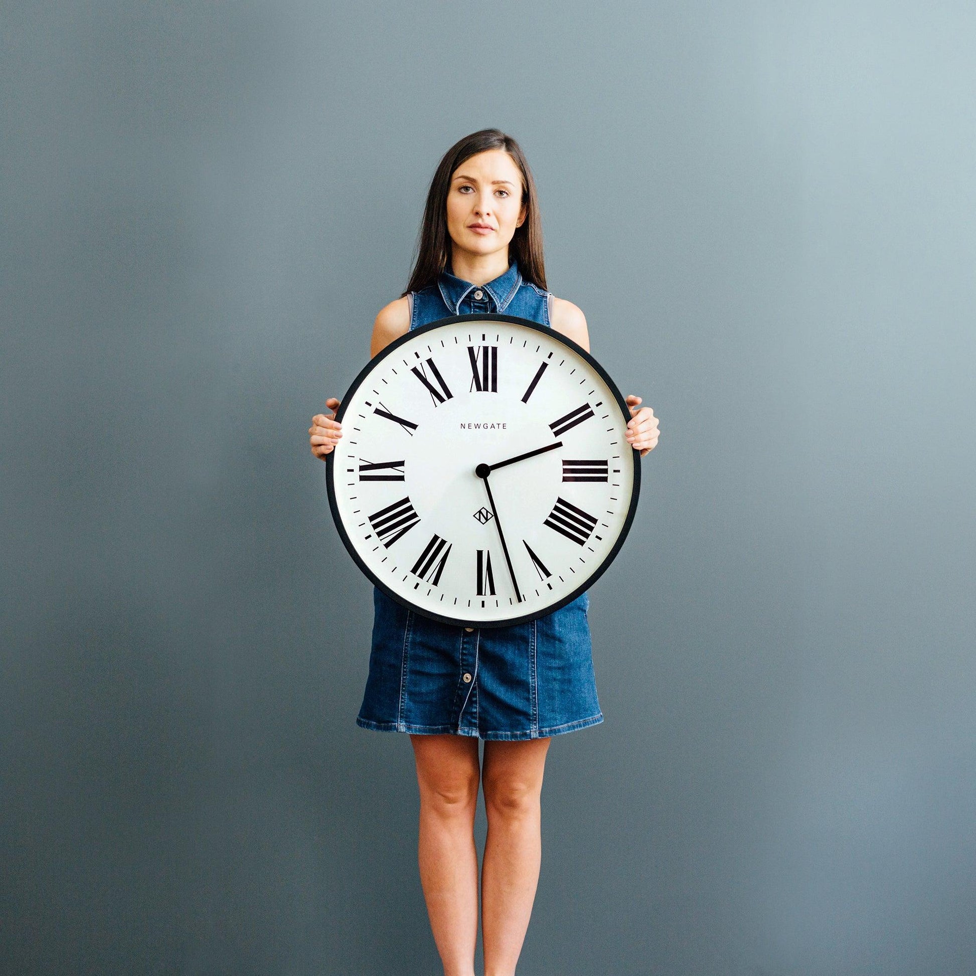 Newgate Number One Clock Italian Black-Newgate-Mood