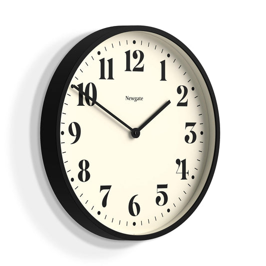 Newgate Number Two Wall Clock Matte Black-Newgate-Mood