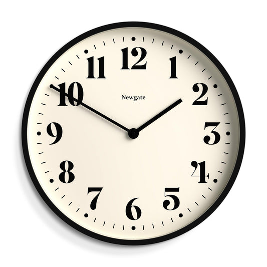 Newgate Number Two Wall Clock Matte Black-Newgate-Mood