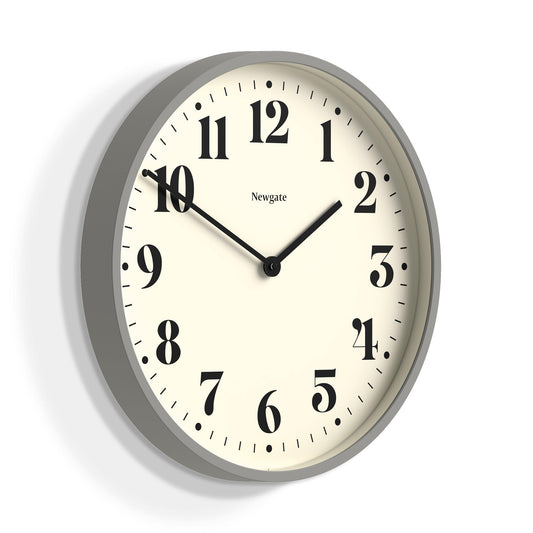 Newgate Number Two Wall Clock Matte Posh Grey-Newgate-Mood