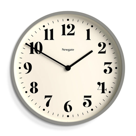 Newgate Number Two Wall Clock Matte Posh Grey-Newgate-Mood