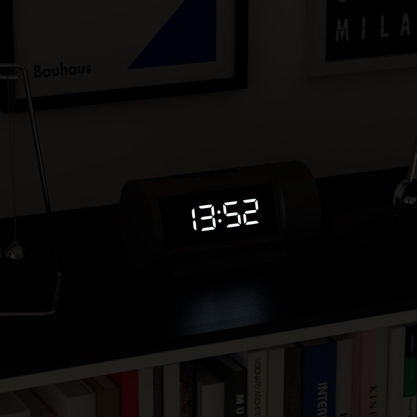 Newgate Pil Led Alarm Clock Black*-Newgate-Mood