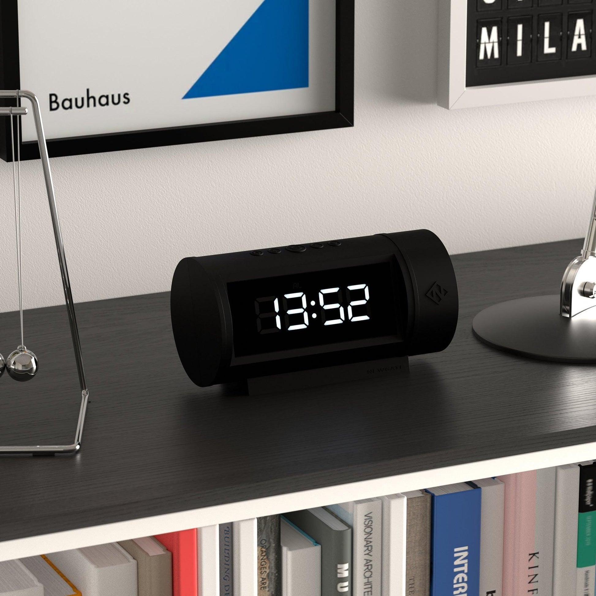 Newgate Pil Led Alarm Clock Black*-Newgate-Mood