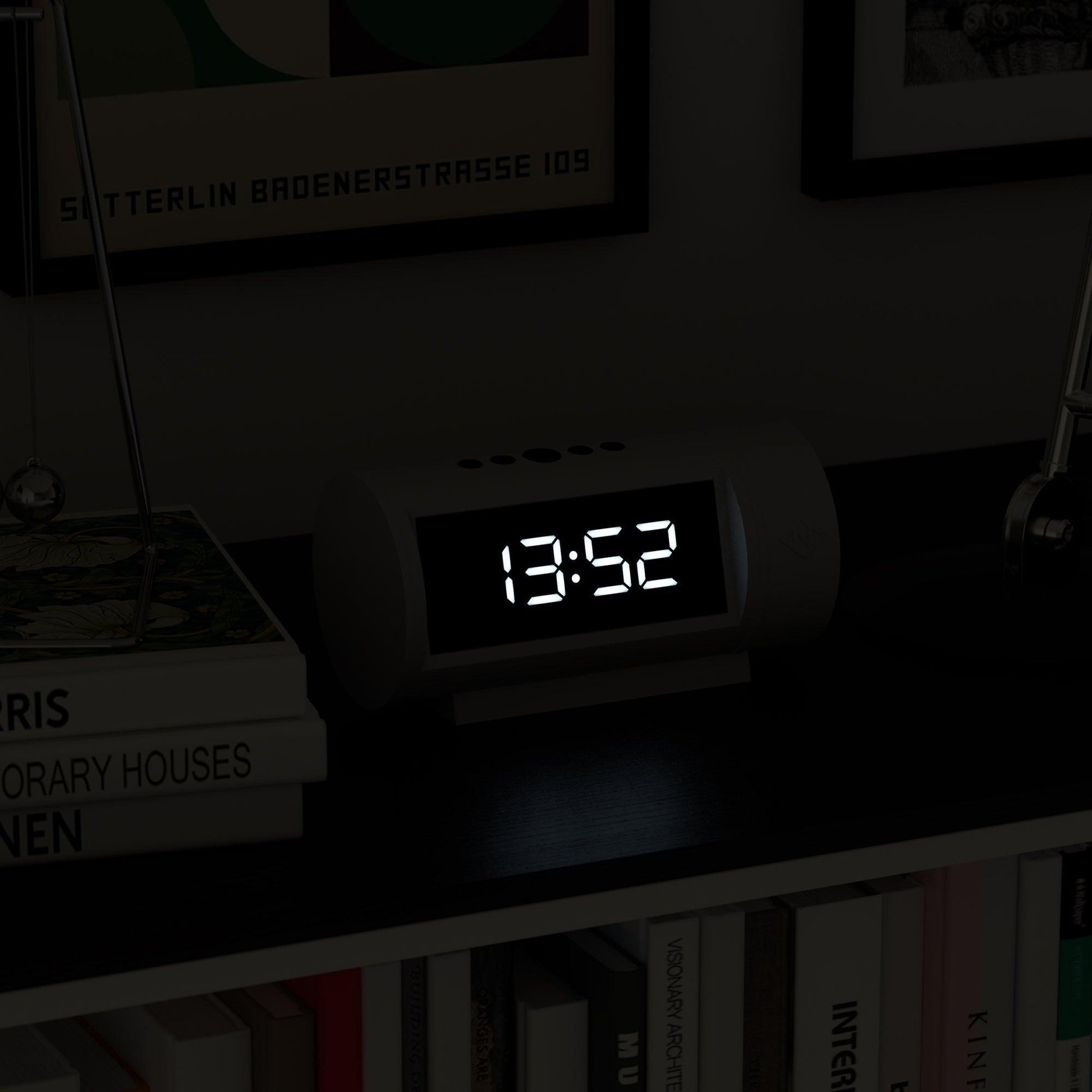 Newgate Pil Led Alarm Clock White*-Newgate-Mood