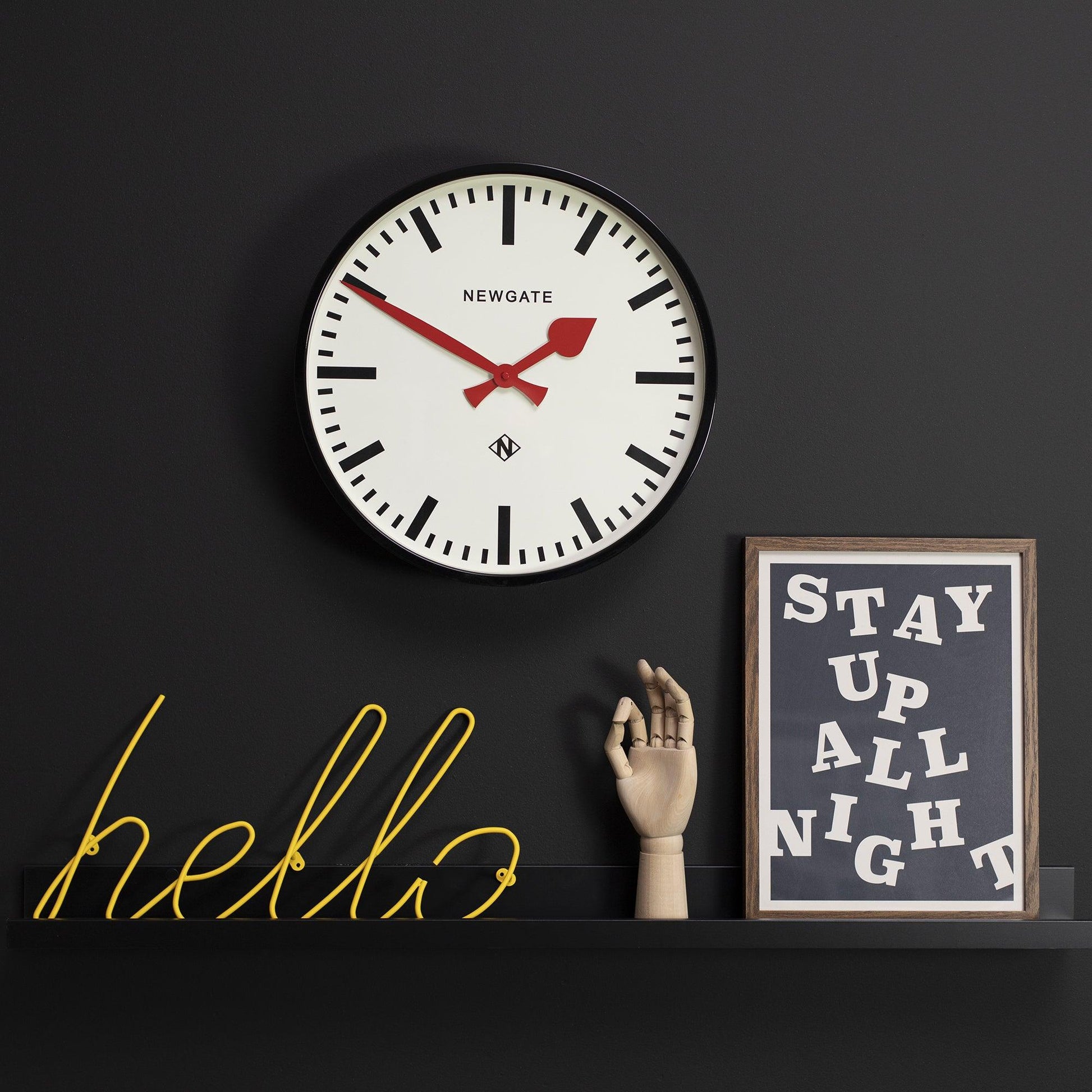 Newgate Putney Clock Black-Newgate-Mood
