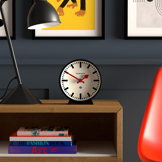 Newgate Railway Mantel Clock Cave Black-Newgate-Mood