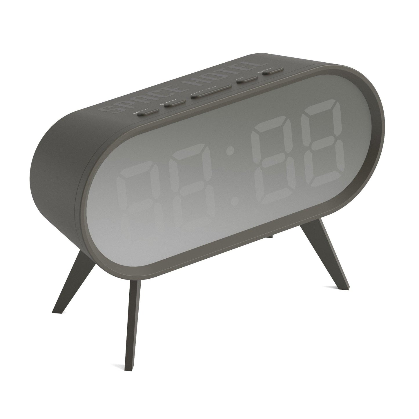 Newgate Space Hotel Cyborg Led Alarm Clock Grey*-Newgate-Mood