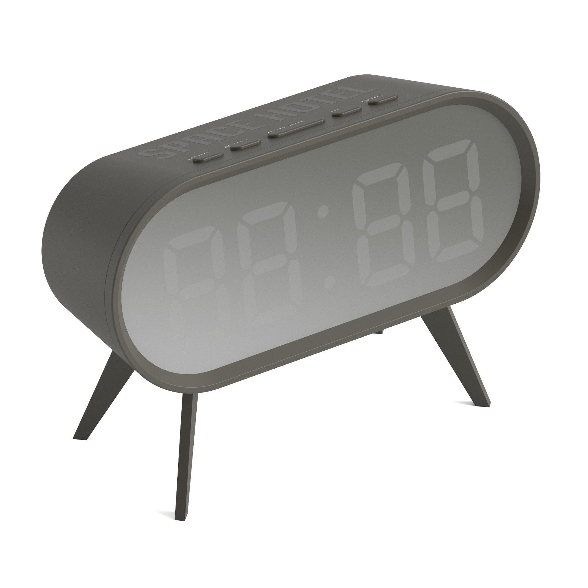 Newgate Space Hotel Cyborg Led Alarm Clock Grey*-Newgate-Mood