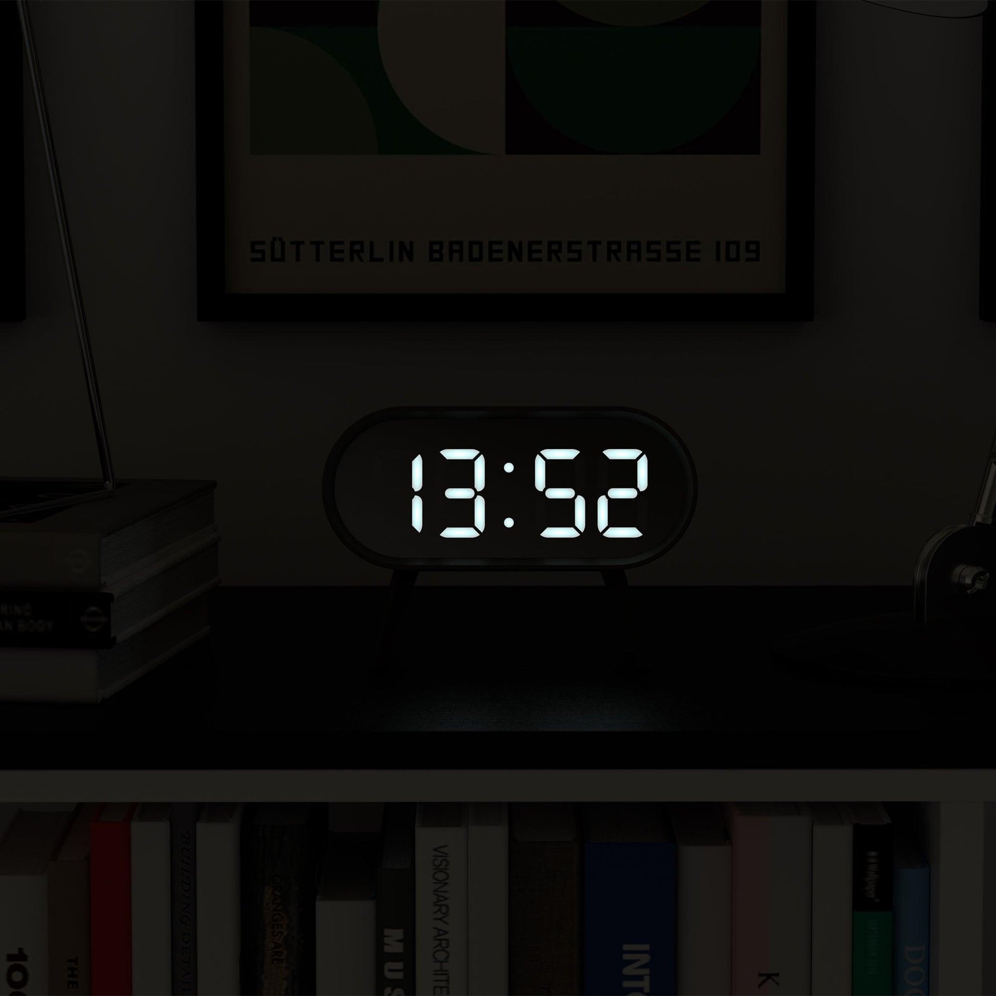 Newgate Space Hotel Cyborg Led Alarm Clock Grey*-Newgate-Mood