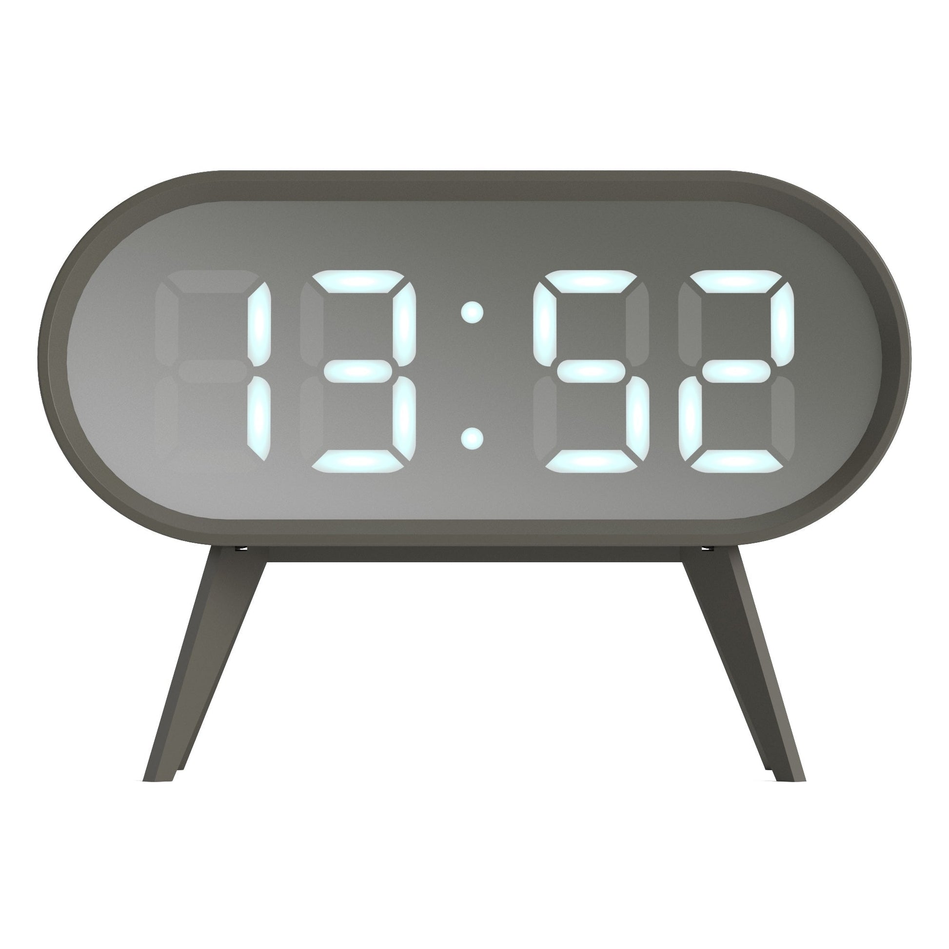 Newgate Space Hotel Cyborg Led Alarm Clock Grey-Newgate-Mood