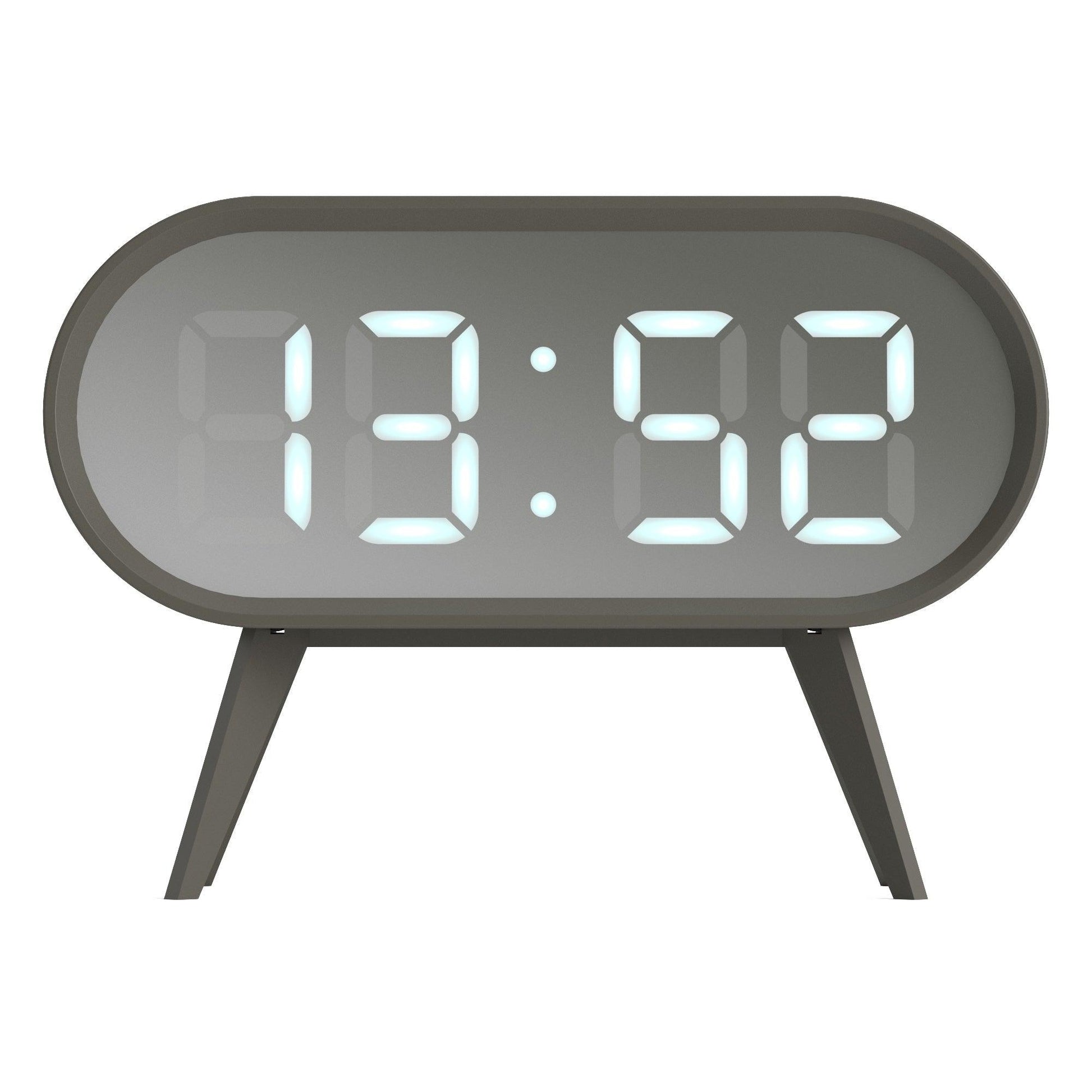 Newgate Space Hotel Cyborg Led Alarm Clock Grey*-Newgate-Mood