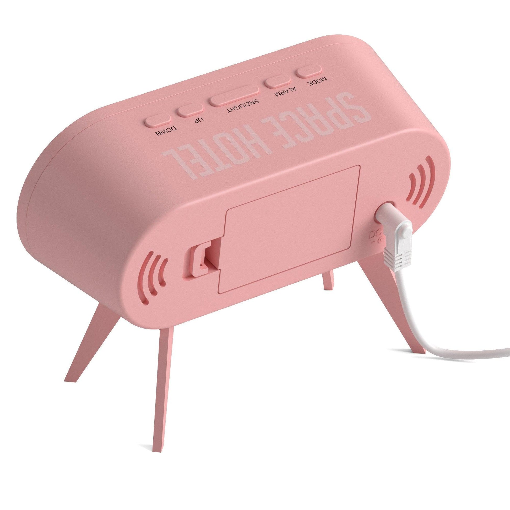 Newgate Space Hotel Cyborg Led Alarm Clock Pink*-Newgate-Mood