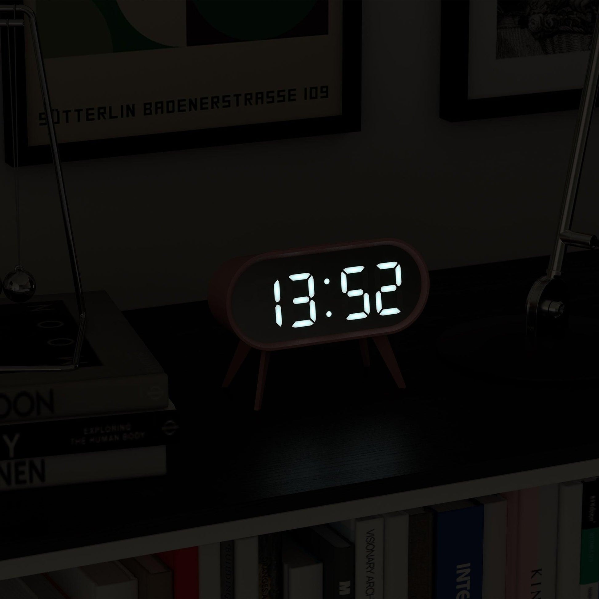 Newgate Space Hotel Cyborg Led Alarm Clock Pink*-Newgate-Mood
