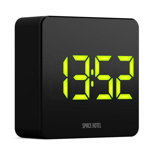Newgate Space Hotel Orbatron Alarm Clock Black Case - Black Lens - Green Led*-Newgate-Mood