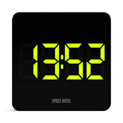 Newgate Space Hotel Orbatron Alarm Clock Black Case - Black Lens - Green Led-Newgate-Mood